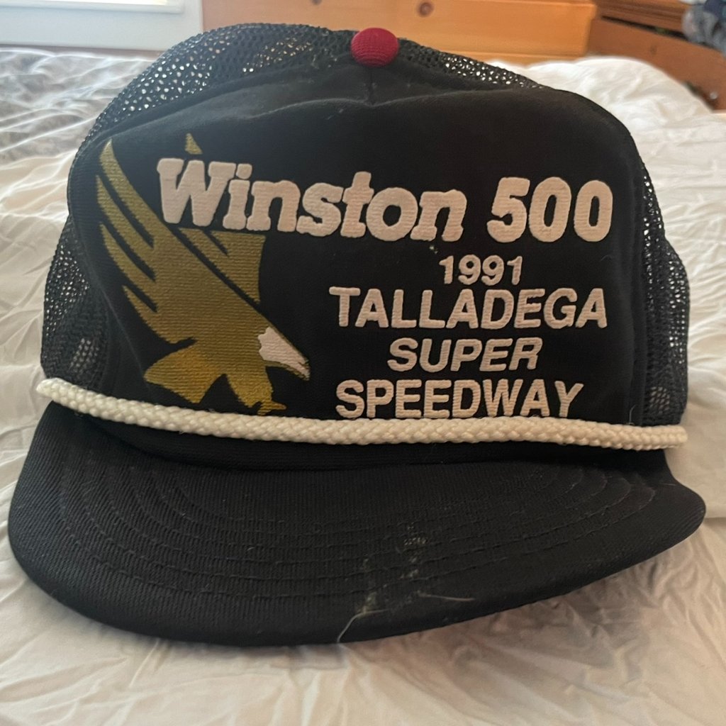 Vintage Winston 500 1991 Talladega Super Speedway Nascar Trucker Hat
